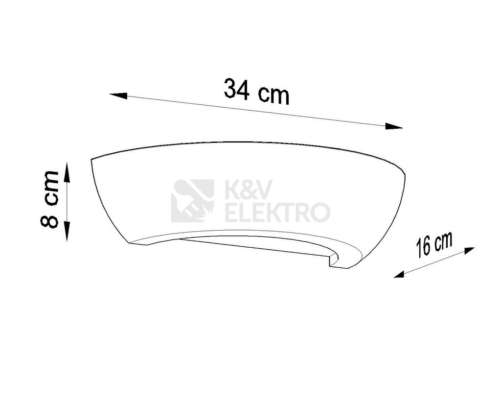 Obrázek produktu Nástěnné keramické svítidlo SOLLUX Oskar E27 1x60W bez zdroje SL.0160 4