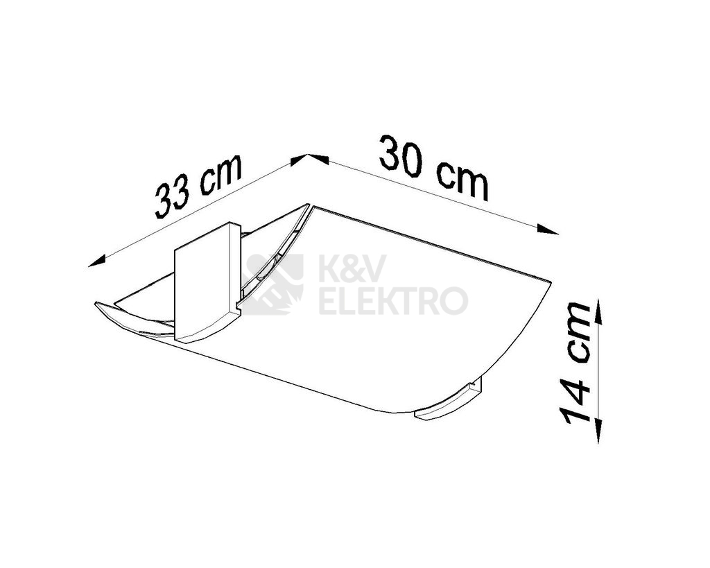 Obrázek produktu Stropní svítidlo SOLLUX Emilio E27 2x60W bez zdroje SL.0186 wenge 3