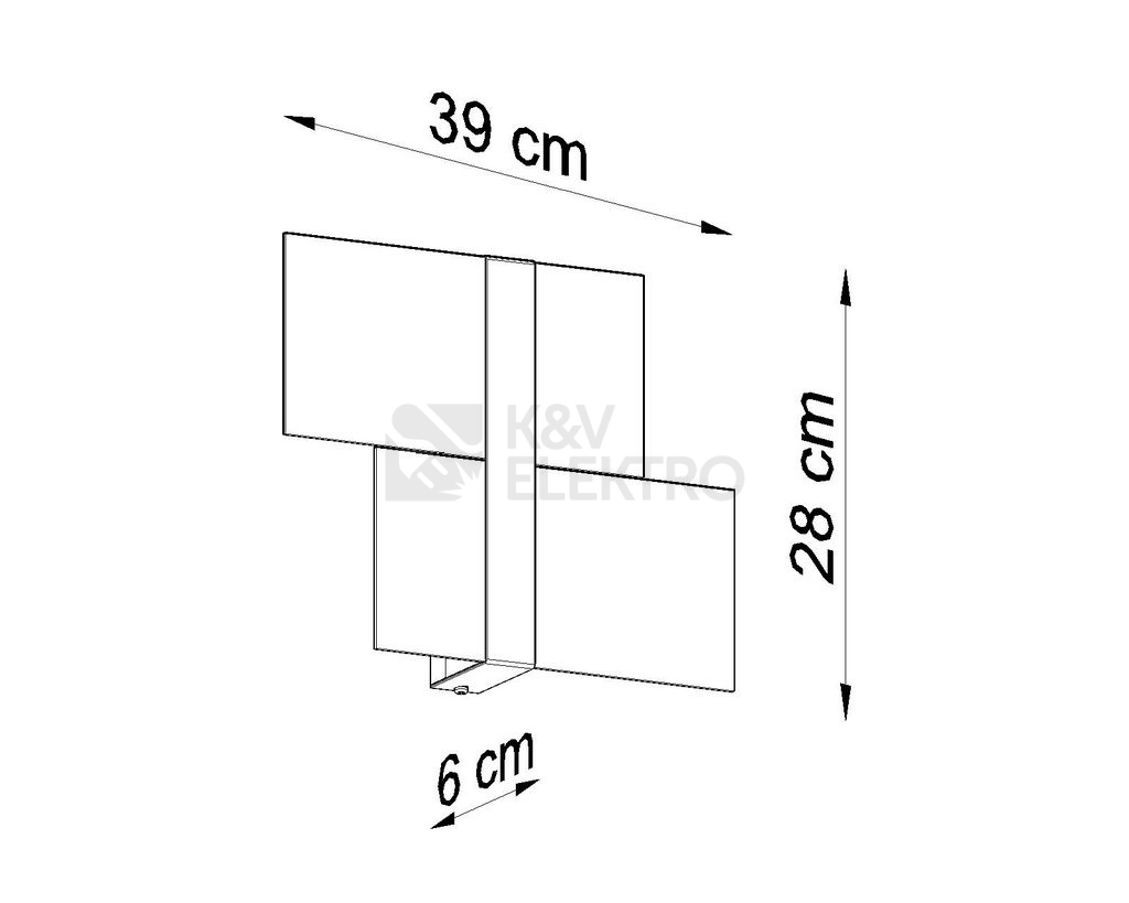 Obrázek produktu Nástěnné svítidlo SOLLUX Massimo G9 2x40W bez zdroje SL.0187 3