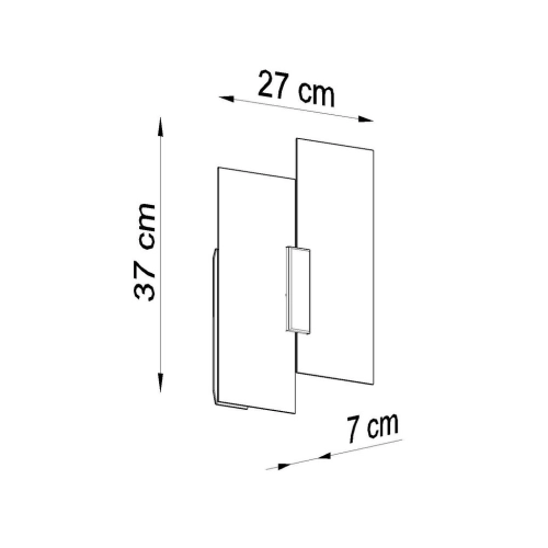Nástěnné svítidlo SOLLUX Fabiano E27 2x60W bez zdroje SL.0197 (obrázek 2)