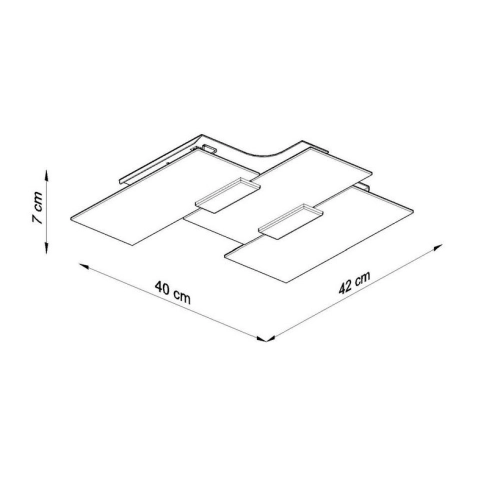 Stropní svítidlo SOLLUX Fabiano E27 2x60W bez zdroje SL.0198 (obrázek 4)
