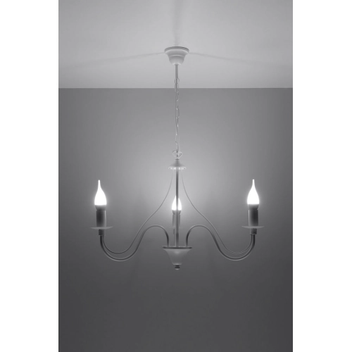 Lustr SOLLUX Minerwa 3 E14 3x40W bez zdroje SL.0213 bílá (obrázek 3)
