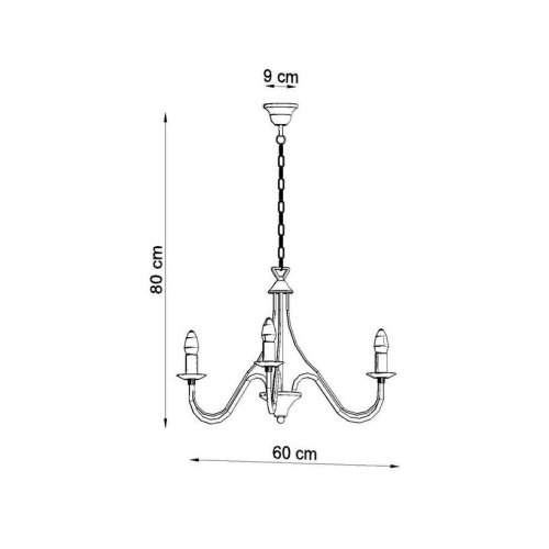 Lustr SOLLUX Minerwa 3 E14 3x40W bez zdroje SL.0213 bílá (obrázek 4)