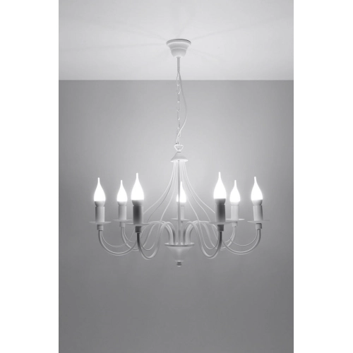 Lustr SOLLUX Minerwa 7 E14 7x40W bez zdroje SL.0215 bílá (obrázek 4)