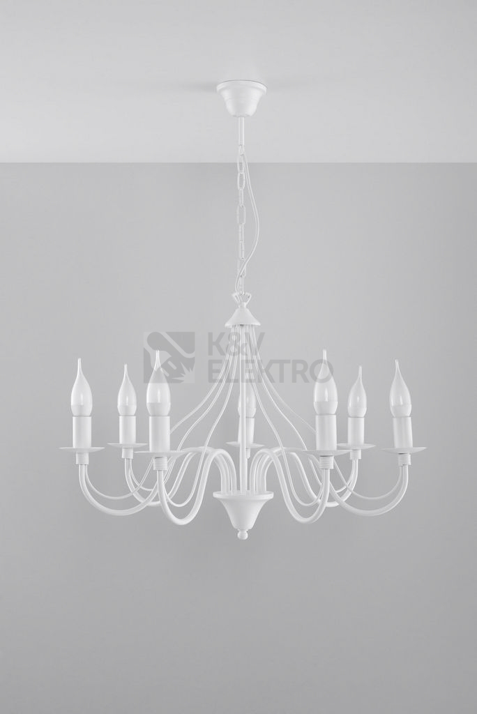 Obrázek produktu Lustr SOLLUX Minerwa 7 E14 7x40W bez zdroje SL.0215 bílá 1