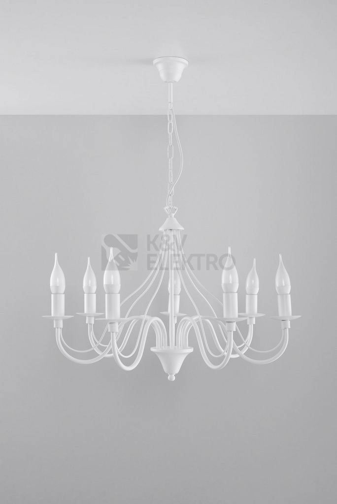 Obrázek produktu Lustr SOLLUX Minerwa 7 E14 7x40W bez zdroje SL.0215 bílá 1
