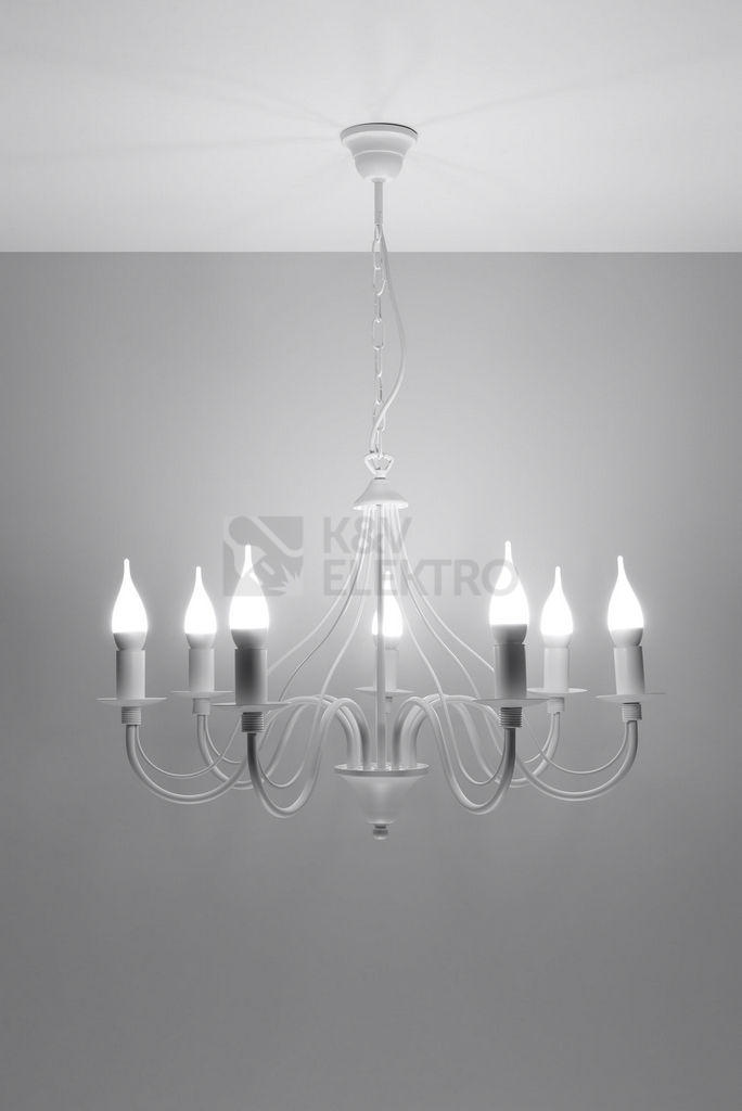 Obrázek produktu Lustr SOLLUX Minerwa 7 E14 7x40W bez zdroje SL.0215 bílá 2