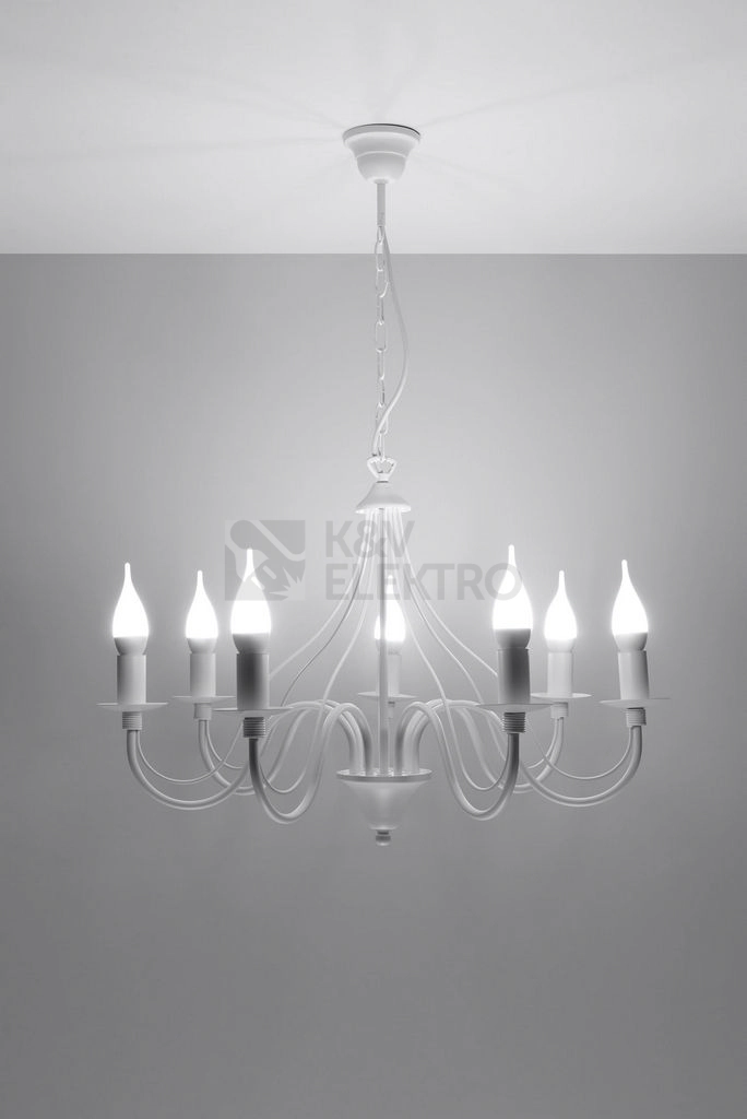 Obrázek produktu Lustr SOLLUX Minerwa 7 E14 7x40W bez zdroje SL.0215 bílá 2