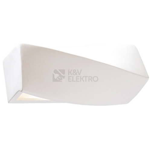 Nástěnné keramické svítidlo SOLLUX Sigma mini E27 1x60W bez zdroje SL.0229 bílá