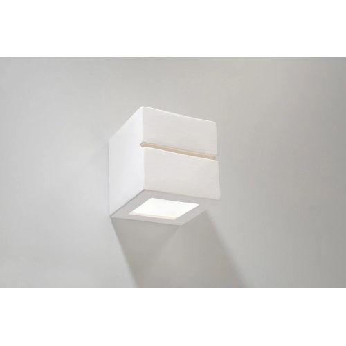 Nástěnné keramické svítidlo SOLLUX Leo line E27 1x60W bez zdroje SL.0230 bílá (obrázek 7)