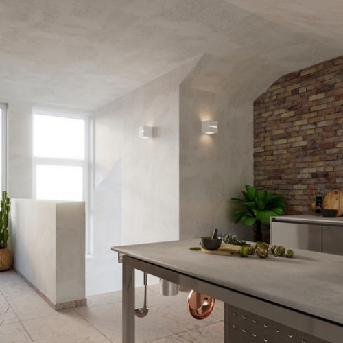 Nástěnné keramické svítidlo SOLLUX Leo line E27 1x60W bez zdroje SL.0230 bílá