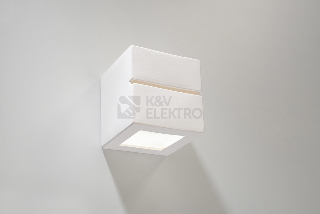 Obrázek produktu Nástěnné keramické svítidlo SOLLUX Leo line E27 1x60W bez zdroje SL.0230 bílá 1