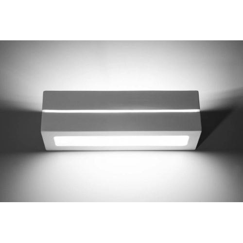 Nástěnné keramické svítidlo SOLLUX Vega line E27 1x60W bez zdroje SL.0231 bílá (obrázek 5)
