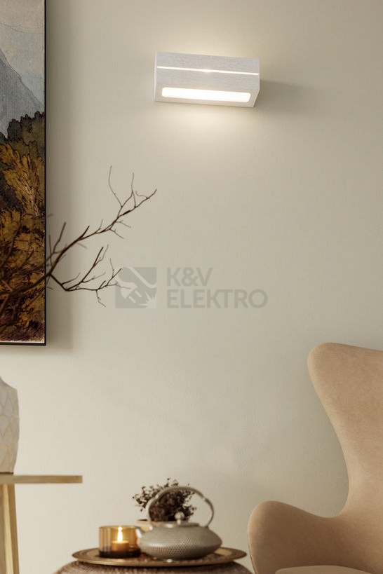 Obrázek produktu Nástěnné keramické svítidlo SOLLUX Vega line E27 1x60W bez zdroje SL.0231 bílá 6