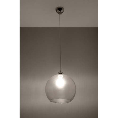 Lustr SOLLUX Ball E27 1x60W bez zdroje SL.0248 průhledné sklo