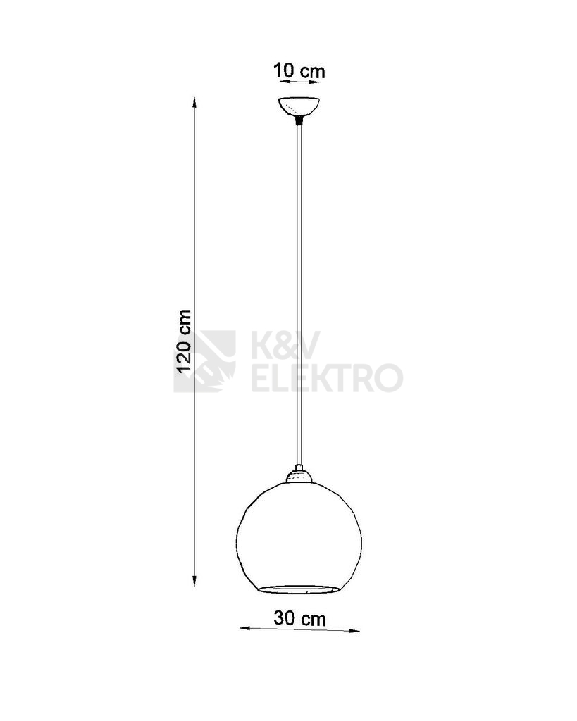 Obrázek produktu  Lustr SOLLUX Ball E27 1x60W bez zdroje SL.0248 průhledné sklo 3