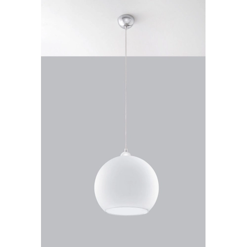 Lustr SOLLUX Ball E27 1x60W bez zdroje SL.0256 bílé sklo (obrázek 4)