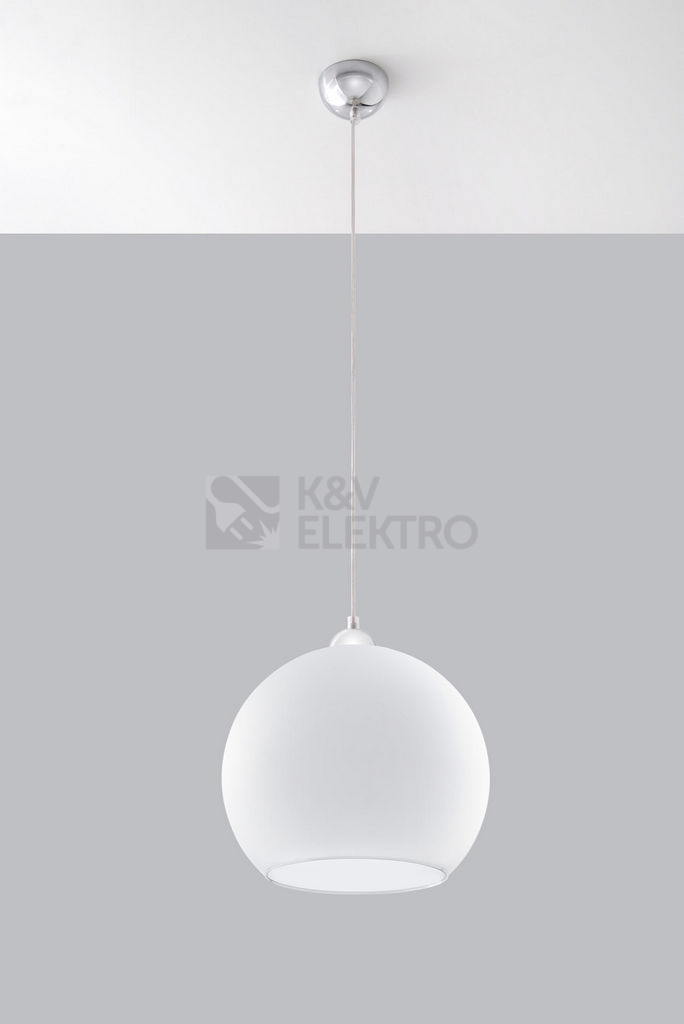 Obrázek produktu Lustr SOLLUX Ball E27 1x60W bez zdroje SL.0256 bílé sklo 1