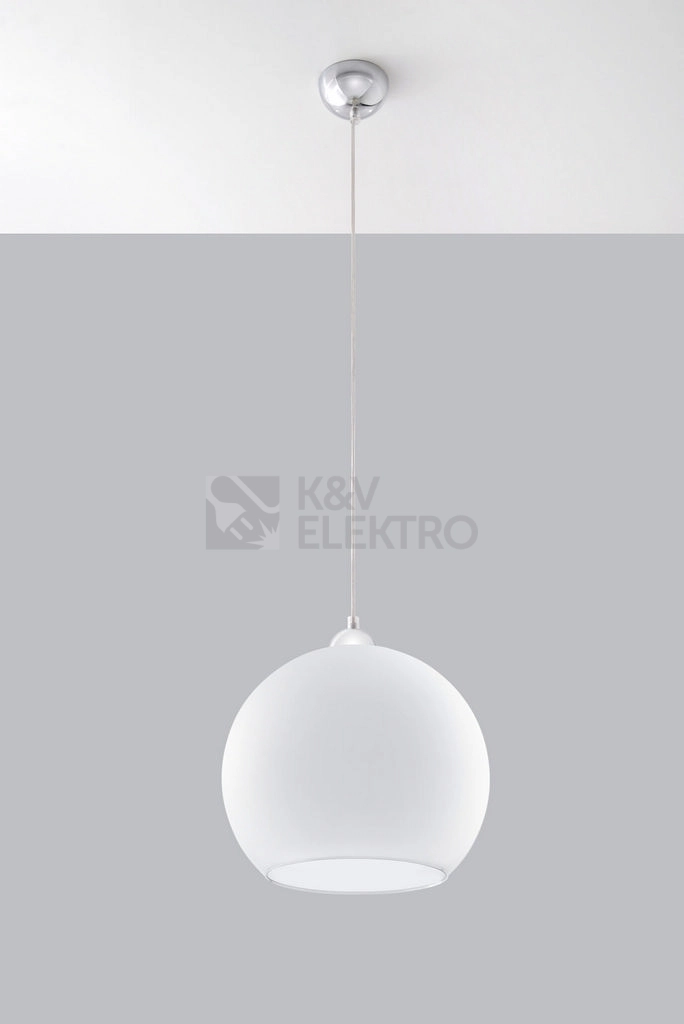 Obrázek produktu Lustr SOLLUX Ball E27 1x60W bez zdroje SL.0256 bílé sklo 1