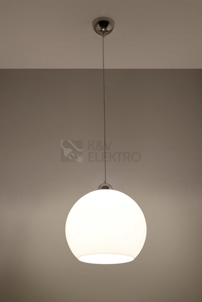 Obrázek produktu Lustr SOLLUX Ball E27 1x60W bez zdroje SL.0256 bílé sklo 2