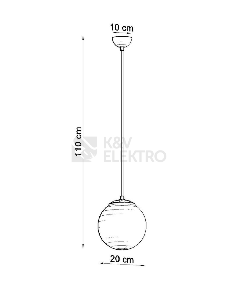 Obrázek produktu Lustr SOLLUX Ugo 20cm E27 1x60W bez zdroje SL.0263 bílé sklo/chrom 3