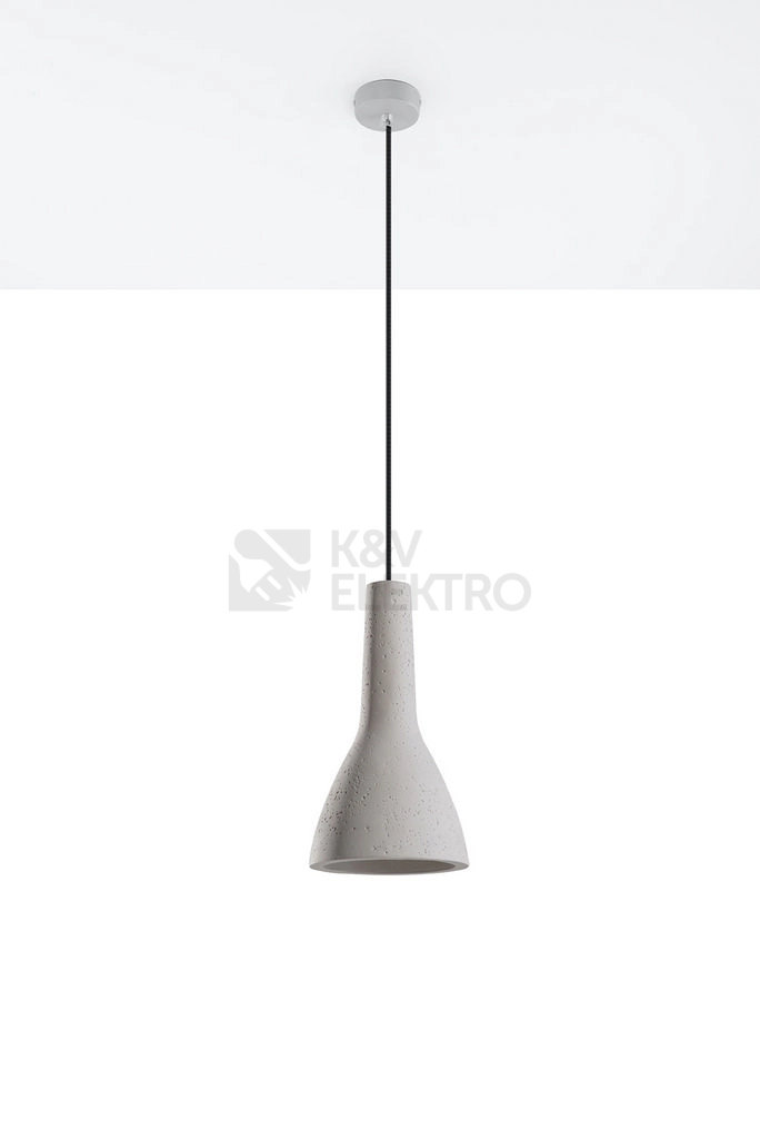 Obrázek produktu Betonový lustr SOLLUX Empoli E27 1x60W bez zdroje SL.0280 1