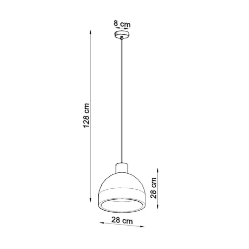 Betonový lustr SOLLUX Damaso E27 1x60W bez zdroje SL.0281 (obrázek 5)