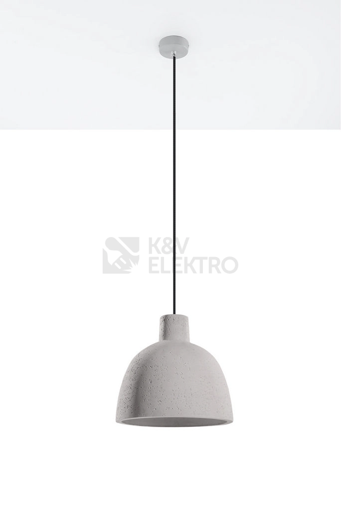 Obrázek produktu Betonový lustr SOLLUX Damaso E27 1x60W bez zdroje SL.0281 1
