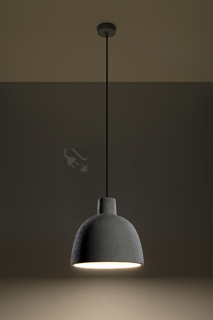 Obrázek produktu Betonový lustr SOLLUX Damaso E27 1x60W bez zdroje SL.0281 2