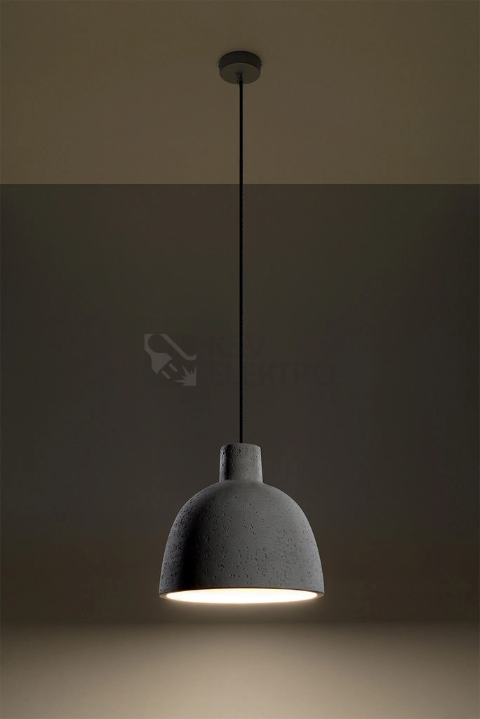 Obrázek produktu Betonový lustr SOLLUX Damaso E27 1x60W bez zdroje SL.0281 2