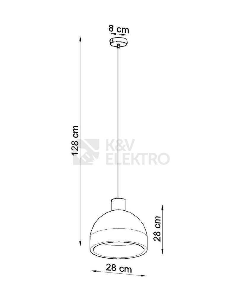 Obrázek produktu Betonový lustr SOLLUX Damaso E27 1x60W bez zdroje SL.0281 3