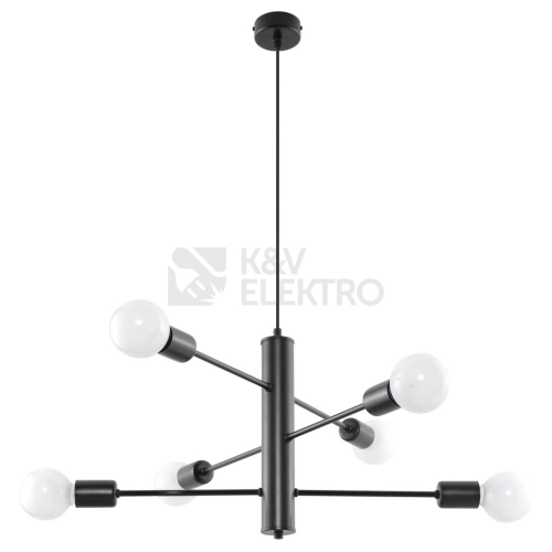 Lustr SOLLUX Duomo 6 E27 6x60W bez zdroje SL.0305