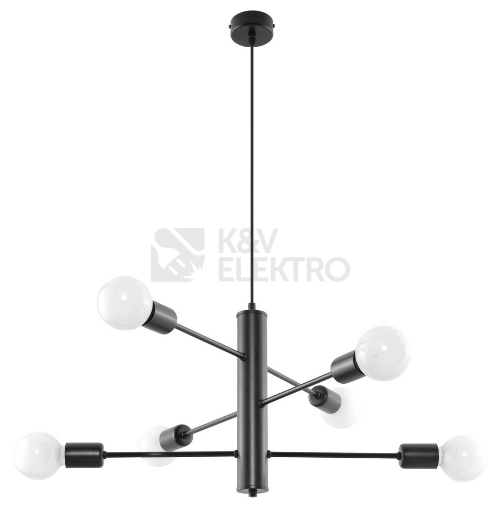 Obrázek produktu Lustr SOLLUX Duomo 6 E27 6x60W bez zdroje SL.0305 0