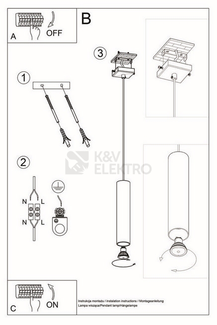 Obrázek produktu Lustr SOLLUX Lagos 1 GU10 1x40W bez zdroje SL.0323 bílá 4