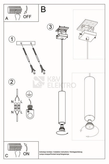 Obrázek produktu Lustr SOLLUX Lagos 1 GU10 1x40W bez zdroje SL.0323 bílá 4