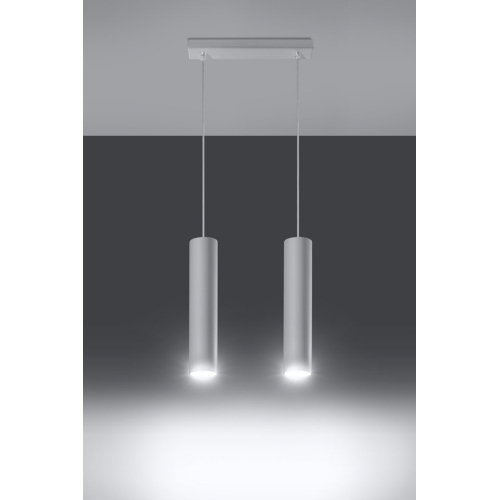 Lustr SOLLUX Lagos 2 GU10 2x40W bez zdroje SL.0324 bílá