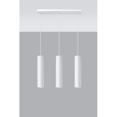 Lustr SOLLUX Lagos 3 GU10 3x40W bez zdroje SL.0325 bílá