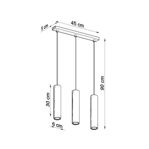 Lustr SOLLUX Lagos 3 GU10 3x40W bez zdroje SL.0325 bílá (obrázek 4)