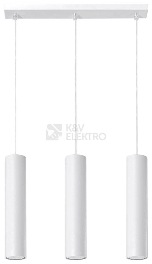 Obrázek produktu Lustr SOLLUX Lagos 3 GU10 3x40W bez zdroje SL.0325 bílá 0