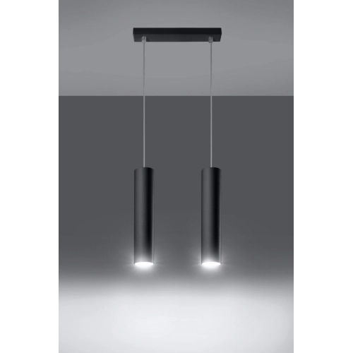 Lustr SOLLUX Lagos 2 GU10 2x40W bez zdroje SL.0328 černá (obrázek 5)