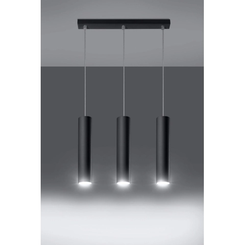 Lustr SOLLUX Lagos 3 GU10 3x40W bez zdroje SL.0329 černá (obrázek 3)