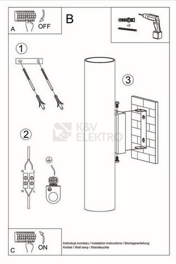 Obrázek produktu Nástěnné svítidlo SOLLUX Lagos 2 GU10 2x40W bez zdroje SL.0330 černá 4