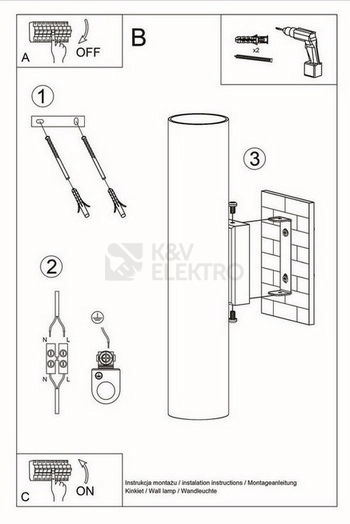 Obrázek produktu Nástěnné svítidlo SOLLUX Lagos 2 GU10 2x40W bez zdroje SL.0330 černá 4