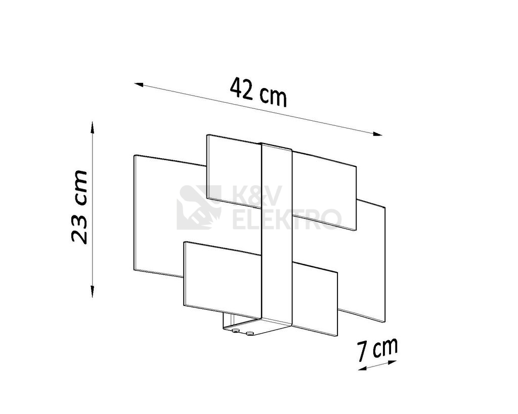 Obrázek produktu Nástěnné svítidlo SOLLUX Celia G9 2x40W bez zdroje SL.0350 3
