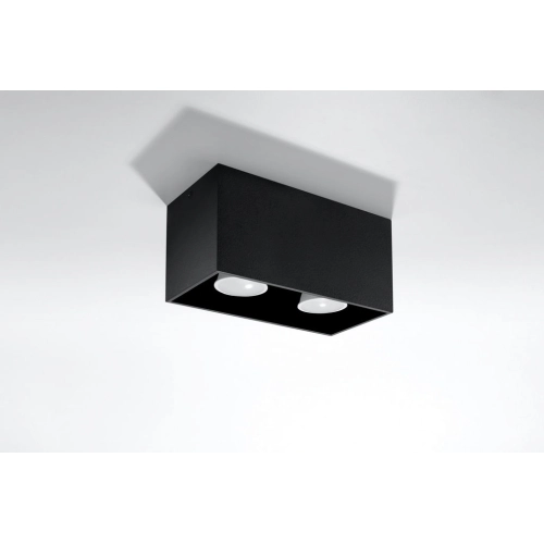 Stropní svítidlo SOLLUX Quad GU10 2x40W bez zdroje SL.0381 černá (obrázek 5)