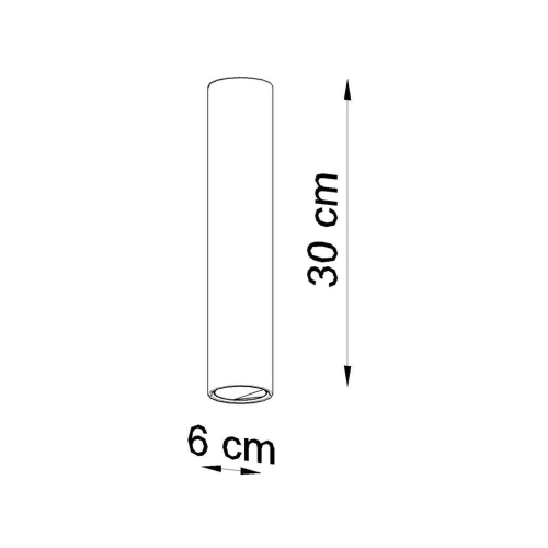 Stropní svítidlo SOLLUX Lagos 30cm GU10 1x40W bez zdroje SL.0436 černá (obrázek 8)