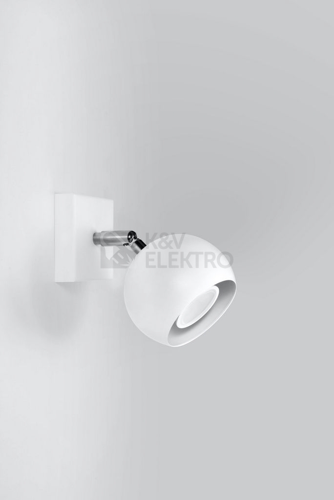 Obrázek produktu Nástěnné bodové svítidlo SOLLUX Oculare GU10 1x40W bez zdroje SL.0437 bílá 1
