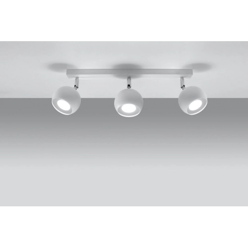 Stropní bodové svítidlo SOLLUX Oculare 3 GU10 3x40W bez zdroje SL.0439 bílá (obrázek 3)
