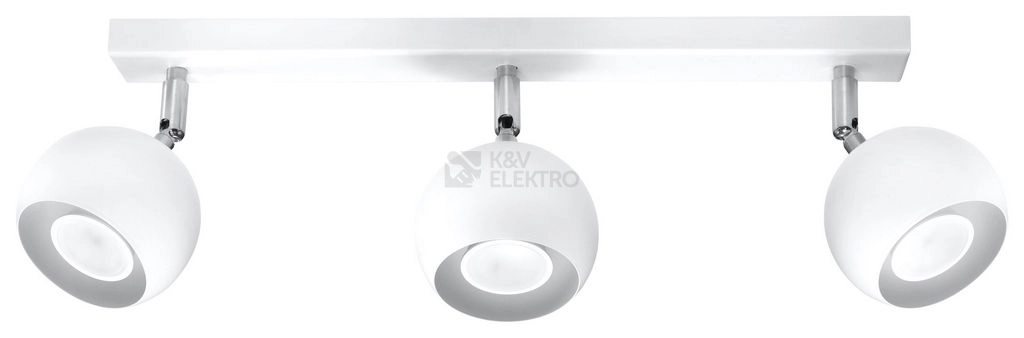 Obrázek produktu Stropní bodové svítidlo SOLLUX Oculare 3 GU10 3x40W bez zdroje SL.0439 bílá 0