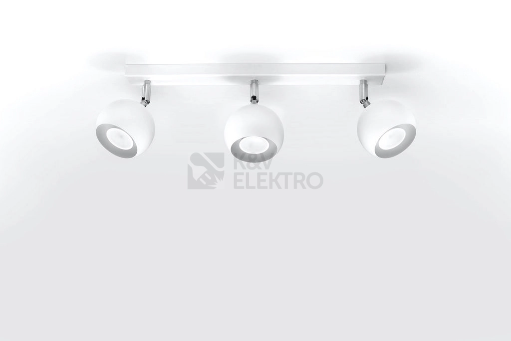 Obrázek produktu Stropní bodové svítidlo SOLLUX Oculare 3 GU10 3x40W bez zdroje SL.0439 bílá 1